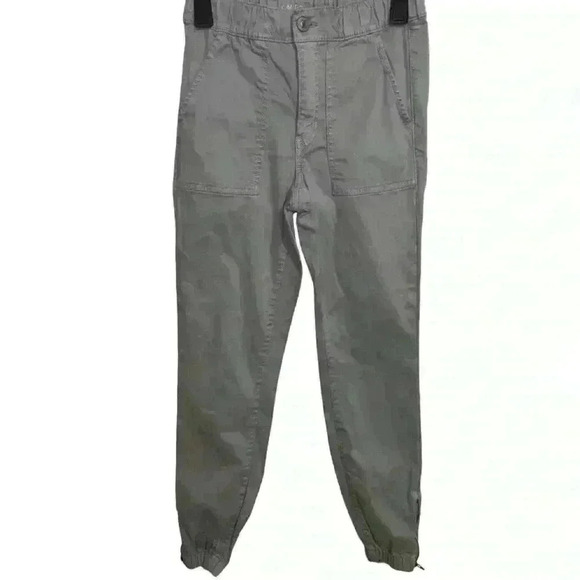 American Eagle Super Stretch High Waisted Ankle Zip Jogger Gray Women’s Size 8 - Picture 2 of 4